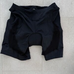 Women's Black Athletic Biking Shorts